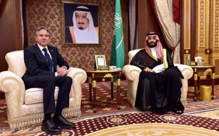 ولي العهد السعودي يبحث مع بلينكن تعزيز التعاون والتطورات الإقليمية والدولية