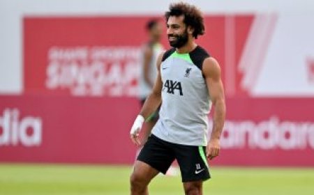 ليفربول يختتم تدريباته قبل ودية بايرن ميونخ بمشاركة محمد صلاح.. صور