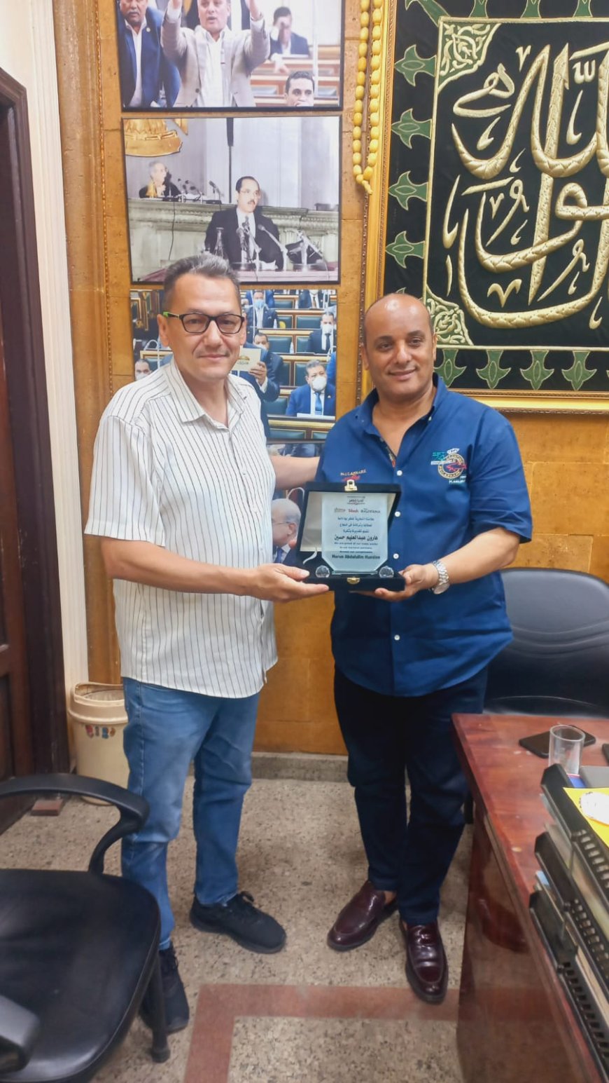النائب بالمجلس السيد عمر وطنى . السيد هارون عبدالعليم حسين