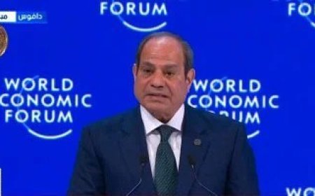 الرئيس السيسى من منتدى دافوس: الاستقرار عنصر أساسى لجذب الاستثمار